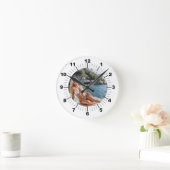 Horloge Ronde TIME! ⏰ Custom Wall Clock – Add Your Design (Maison)