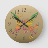 Horloge Ronde Time Flies (Recto)