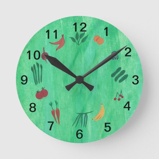 Horloge Ronde Time to Eat More (Recto)