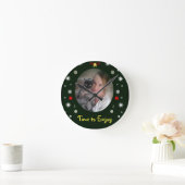 Horloge Ronde Time to Enjoy Wall Clock by RoseWrites (Maison)