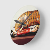 Horloge Ronde Tipu's Tiger, c.1790 (wood) (Angle)