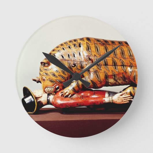 Horloge Ronde Tipu's Tiger, c.1790 (wood) (Recto)