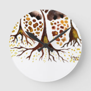 Horloge Ronde Tissus avec cellules neurales