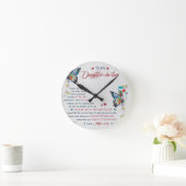 Horloge Ronde To my daughter in law (Maison)