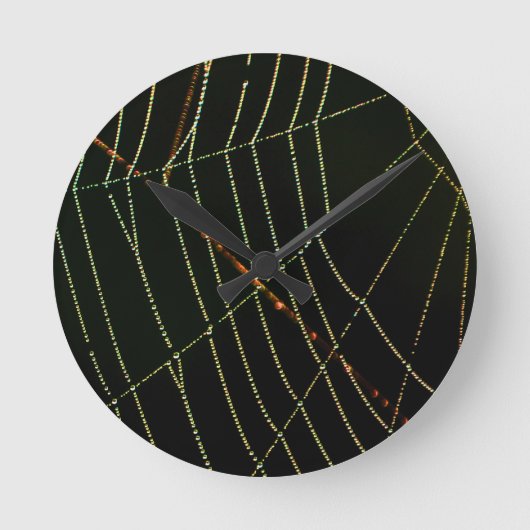 Horloge Ronde Toile d'araignée (Recto)
