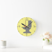 Horloge Ronde Toilettes et Plongeuse (Maison)