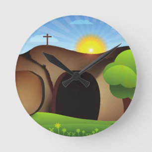 Horloge Ronde tombeau christ
