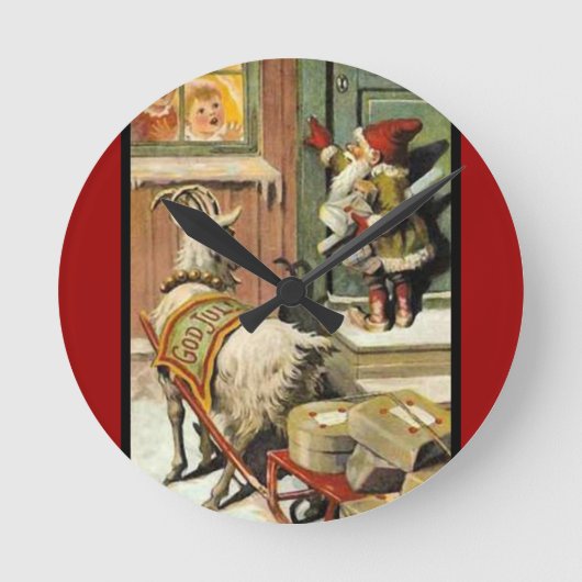 Horloge Ronde Tomte Nisse, alias Santa Clause (Recto)