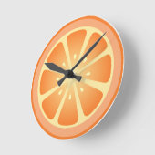 Horloge Ronde Tootie fruity Orange Clock (Angle)