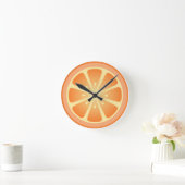 Horloge Ronde Tootie fruity Orange Clock (Maison)