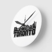 Horloge Ronde Toronto Skyline (Angle)
