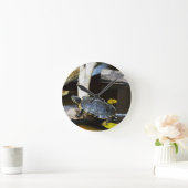 Horloge Ronde Tortue de l'étang dans la nature (Maison)