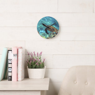 Horloge Ronde tortue de mer