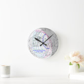 Horloge Ronde Total Solar Eclipse 2026 Map (Maison)