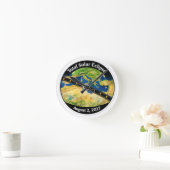 Horloge Ronde Total Solar Eclipse 2027 Map (Maison)