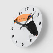 Horloge Ronde Toucan Design (Angle)