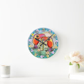 Horloge Ronde Toucans Tea (Maison)
