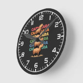 Horloge Ronde Tour Capybara (Angle)