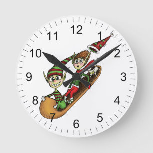 Horloge Ronde Tour fou de traîneau d'Elf