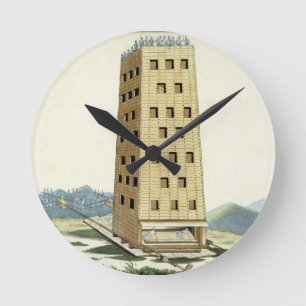 Horloge Ronde Tour mobile, conçue après la tour de César à N