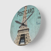 Horloge Ronde Tour Postcard de Paris (Angle)