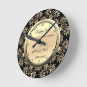 Horloge Ronde Tourbillons d'Or Diamant 50e Anniversaire de Maria (Angle)