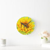 Horloge Ronde Tournesol (Maison)