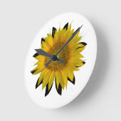 Horloge Ronde Tournesol (Angle)
