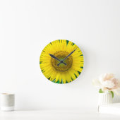 Horloge Ronde Tournesol en été (Maison)