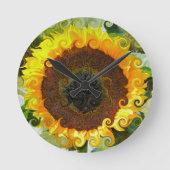 HORLOGE RONDE TOURNESOLS (Recto)