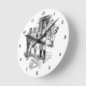 Horloge Ronde Tournoi de tennis de Wall Clock (Angle)