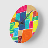 Horloge Ronde Tout sur les rectangles (Angle)