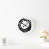 Horloge Ronde Tracé de brosse (Maison)