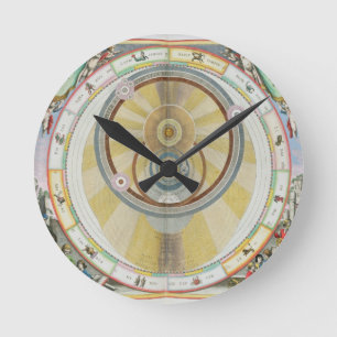 Horloge Ronde Tracez montrer le système de Tycho Brahe d'Orbi
