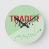 Horloge Ronde Trader Mindset – Discipline Focused Trading (Recto)