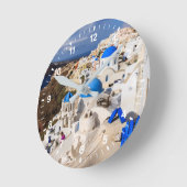 Horloge Ronde Traditional Greek Houses (Angle)