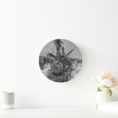 Horloge Ronde Train à vapeur (Maison)