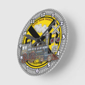 Horloge Ronde Train Crossing  (Angle)