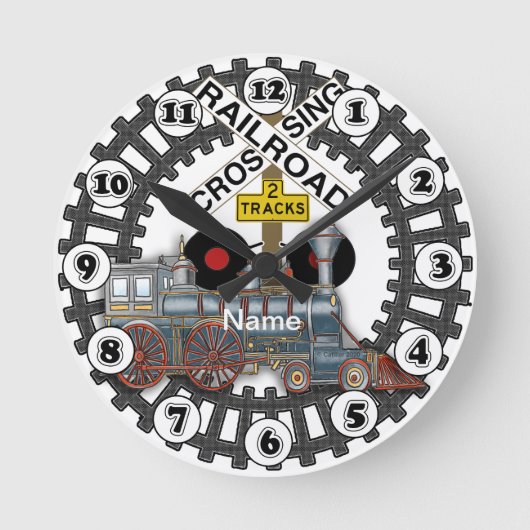 Horloge Ronde Train de chemin de fer (Recto)