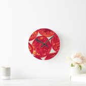 Horloge Ronde Tranches de tomates (Maison)