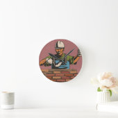 Horloge Ronde Travailleur de maçonnerie (Maison)