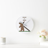 Horloge Ronde Traverser vers l'ours (horloge) (Maison)