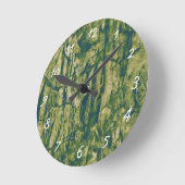 Horloge Ronde Tree bark camouflage (Angle)
