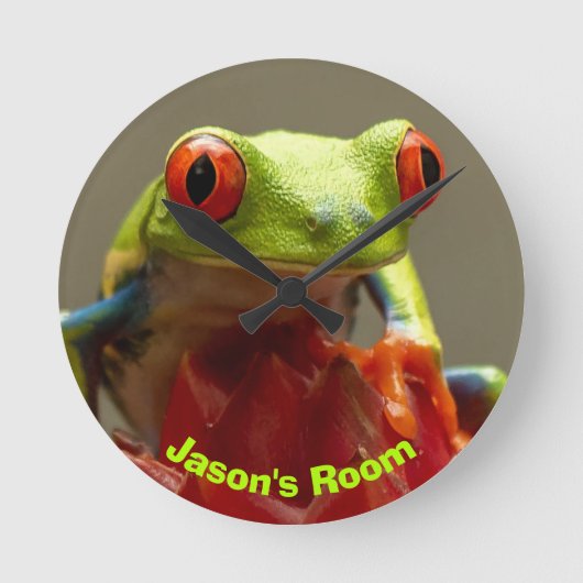 Horloge Ronde Tree Frog with Red Eyes (Recto)