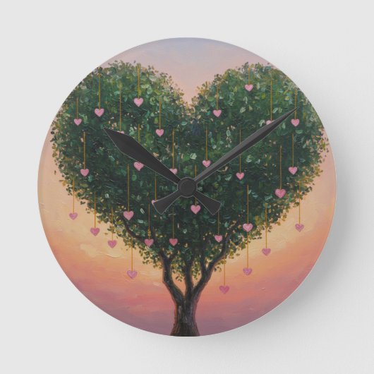 Horloge Ronde Tree of Hearts clock (Recto)
