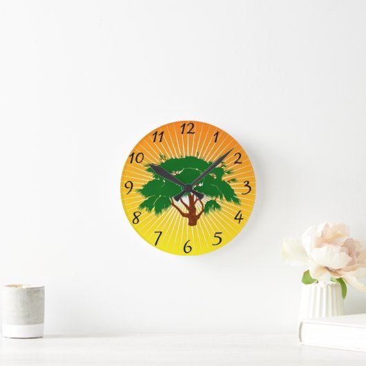 Horloge Ronde Tree Round (Maison)