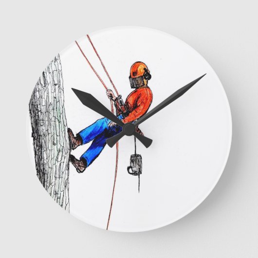 Horloge Ronde Tree Surgeon Arborist (Recto)