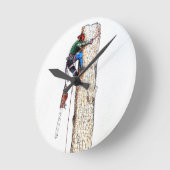 Horloge Ronde Tree Surgeon Arborist (Angle)