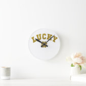 Horloge Ronde Trèfle Chanceux Saint Patrick (Maison)