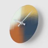 Horloge Ronde Trendy modern Orange Blue Yellow Unique Pattern (Angle)